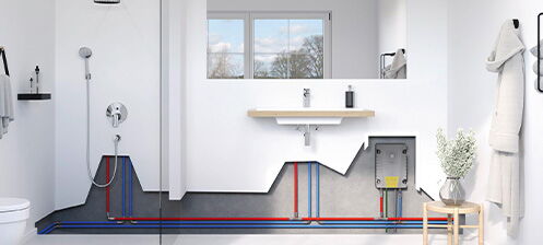 Clage, Clage Durchlauferhitzer, Clage ISX, Warmwasserversorgung, App Steuerung, in Vorwand, Strombasierend