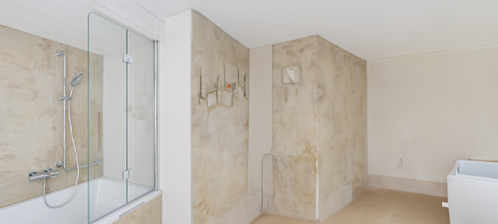 Badewannenaufsatz, Glastür, Echtglastür, Wannenaufsatz, Schwenkbares Duschglas